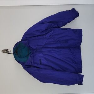 Vintage Purple & Green Columbia Whirlibird Down Filled 3in1 Ski Jacket sz Large